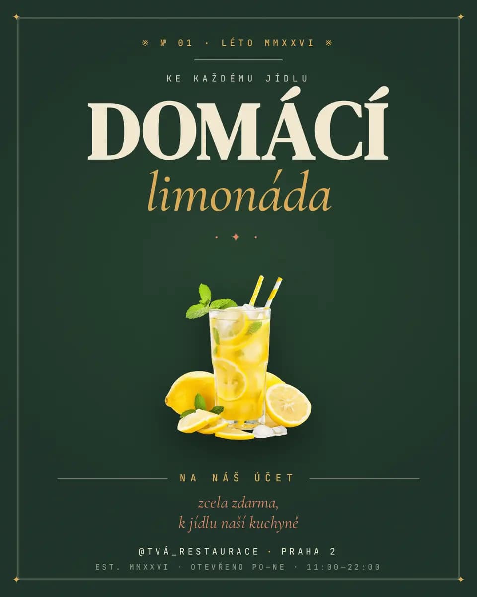 Ukázka AI grafiky – limonáda